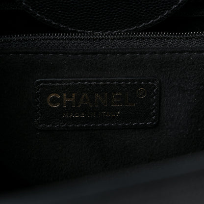 Chanel Caviar Small Studded Deauville Tote Black 6 of 9