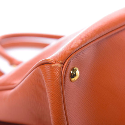 Prada Saffiano Lux Large Tote Papaya 7 of 17
