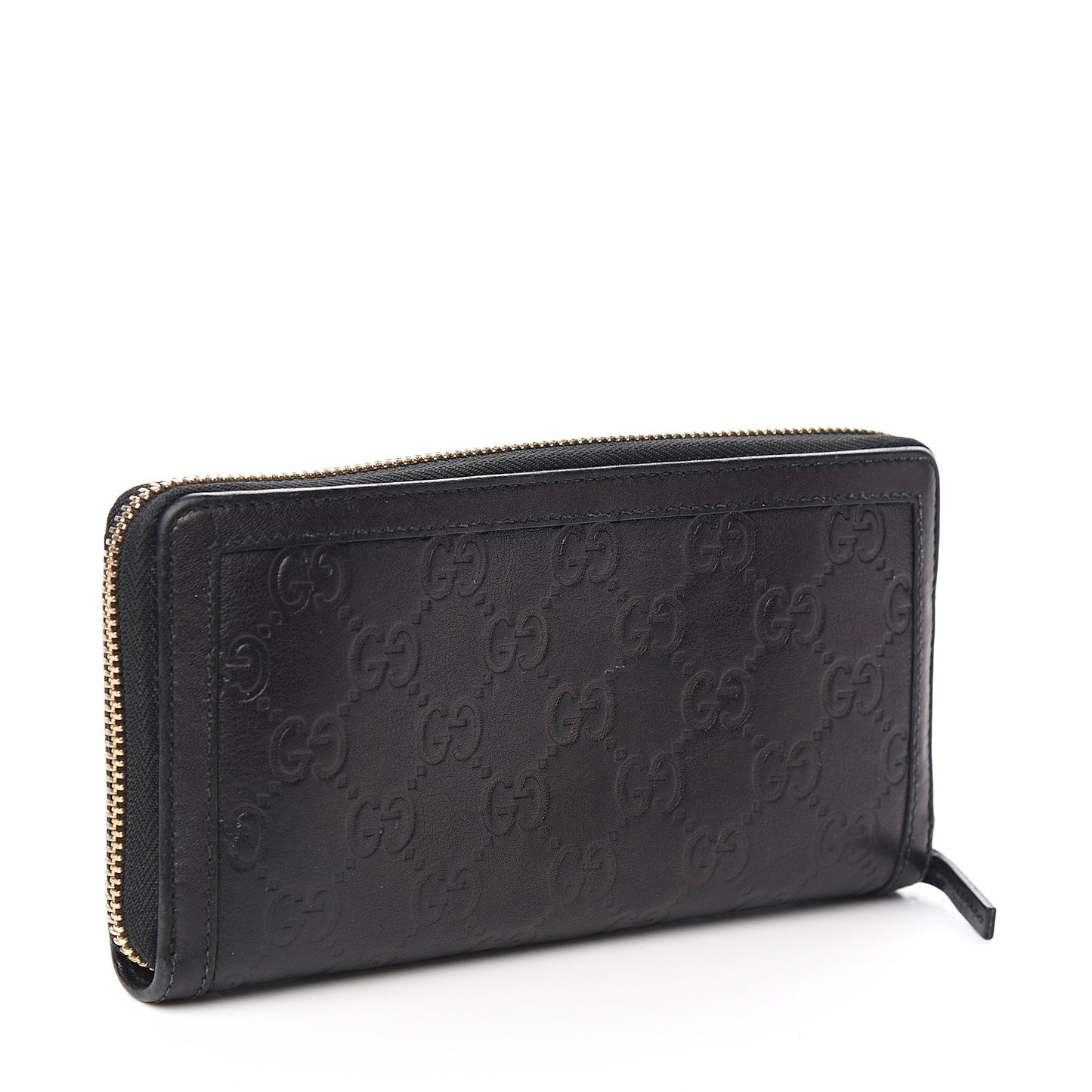 Guccissima Sukey Zip Around Wallet Black