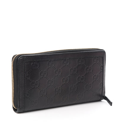 Gucci Guccissima Sukey Zip Around Wallet Black 2 of 7