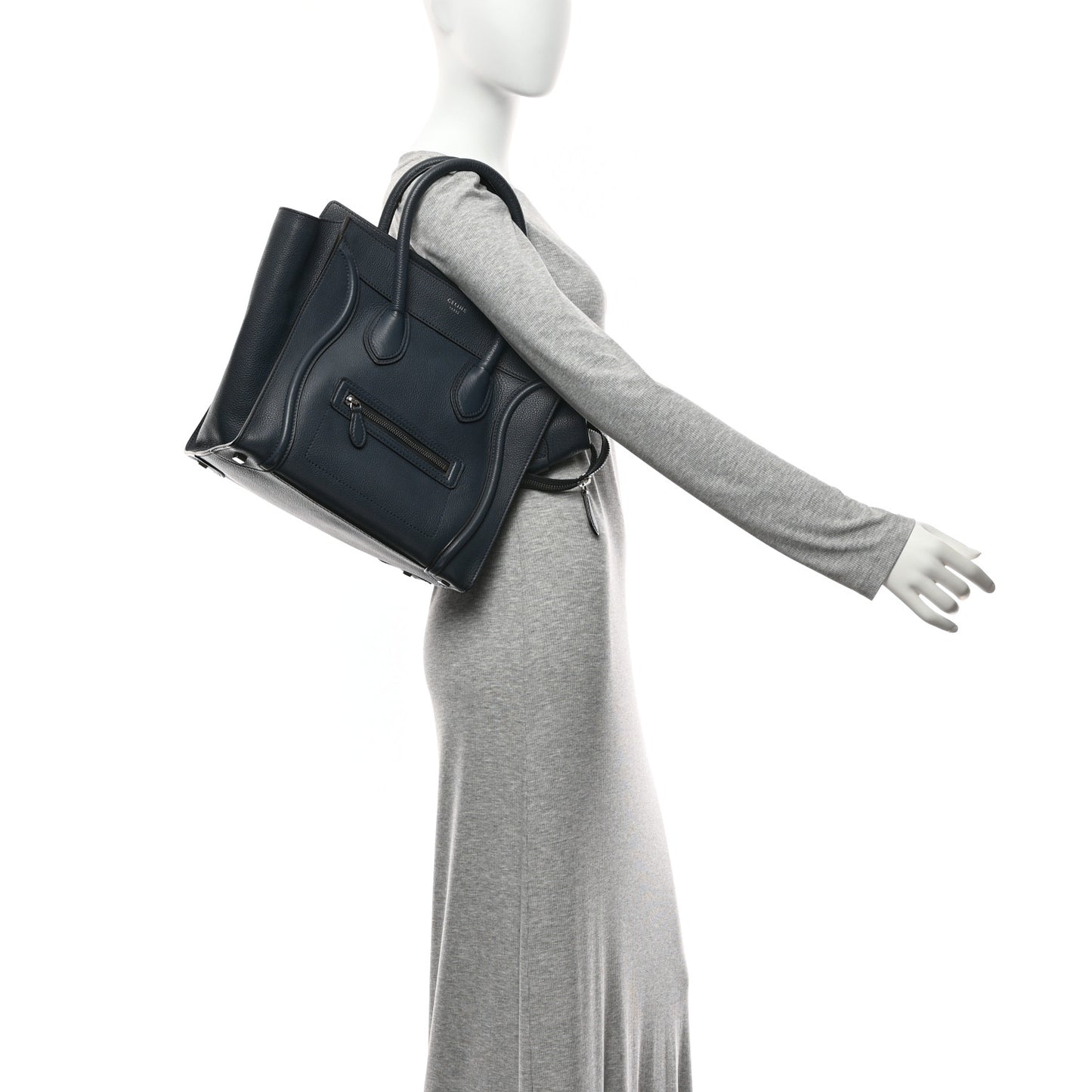 Drummed Calfskin Mini Luggage Orage