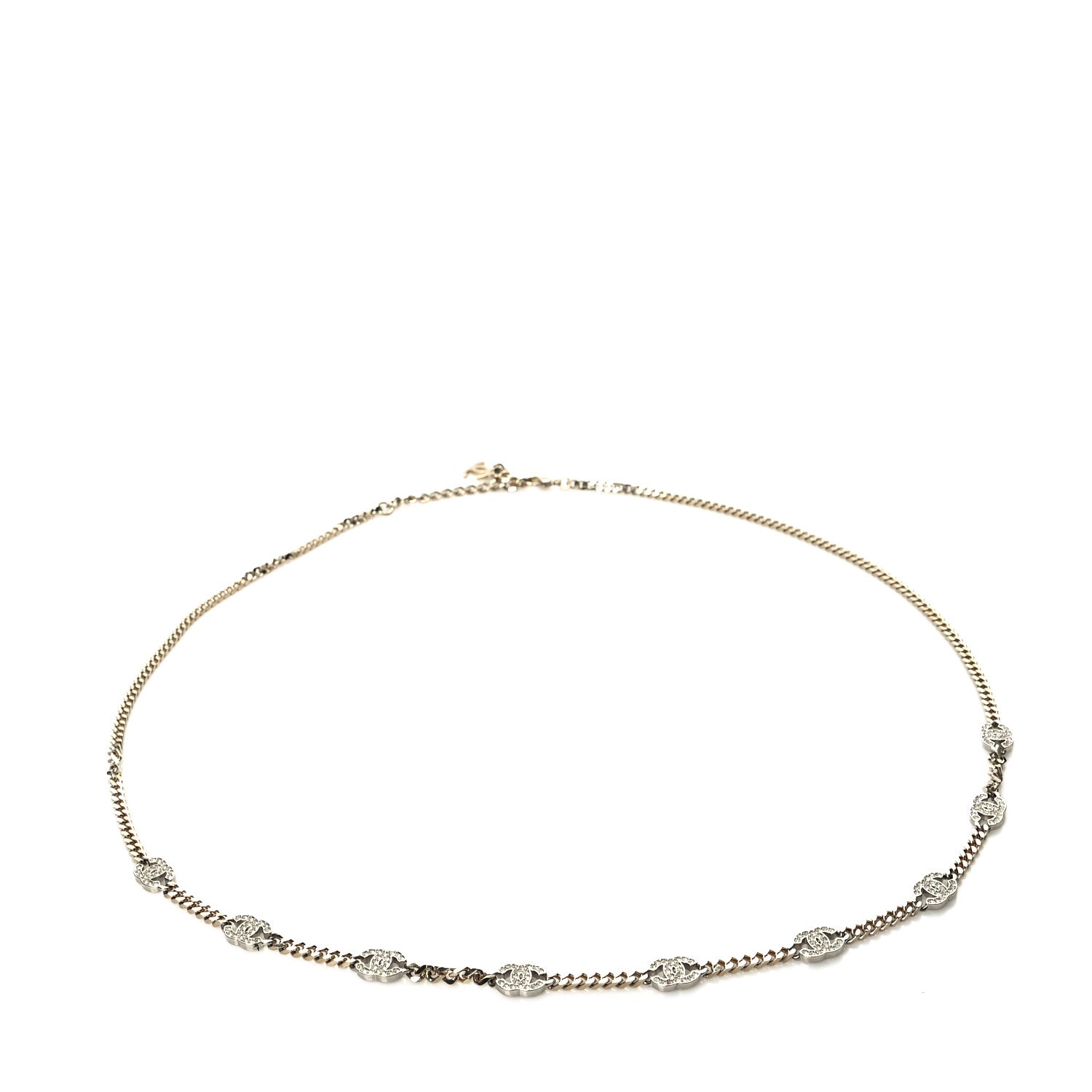 Chanel Crystal CC Chain Belt 90 Gold 1 of 4