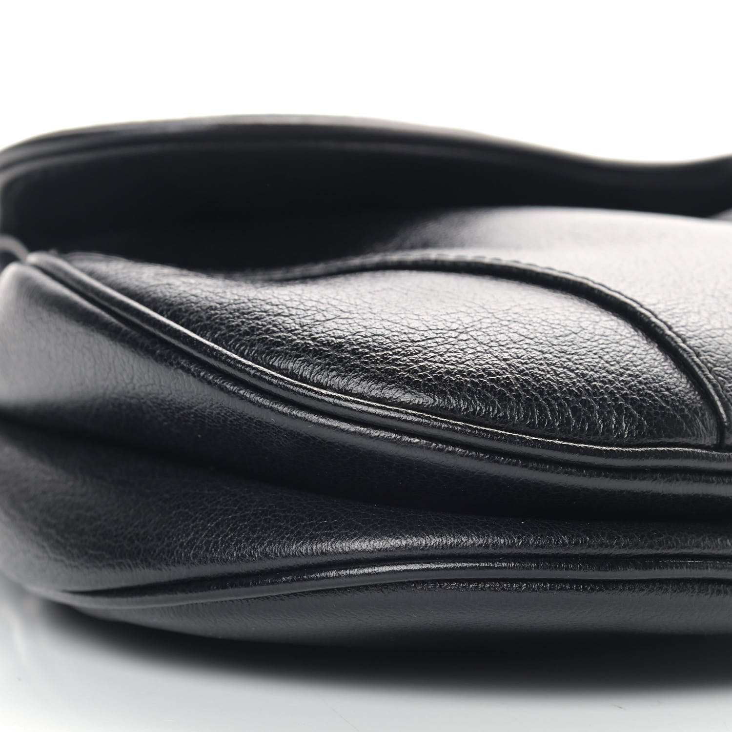 Christian Dior Calfskin Saddle Bag Black 6 of 12