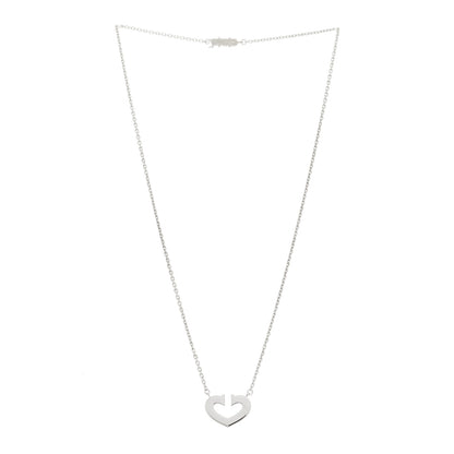 Cartier 18K White Gold Medium Hearts and Symbols Necklace 3 of 5
