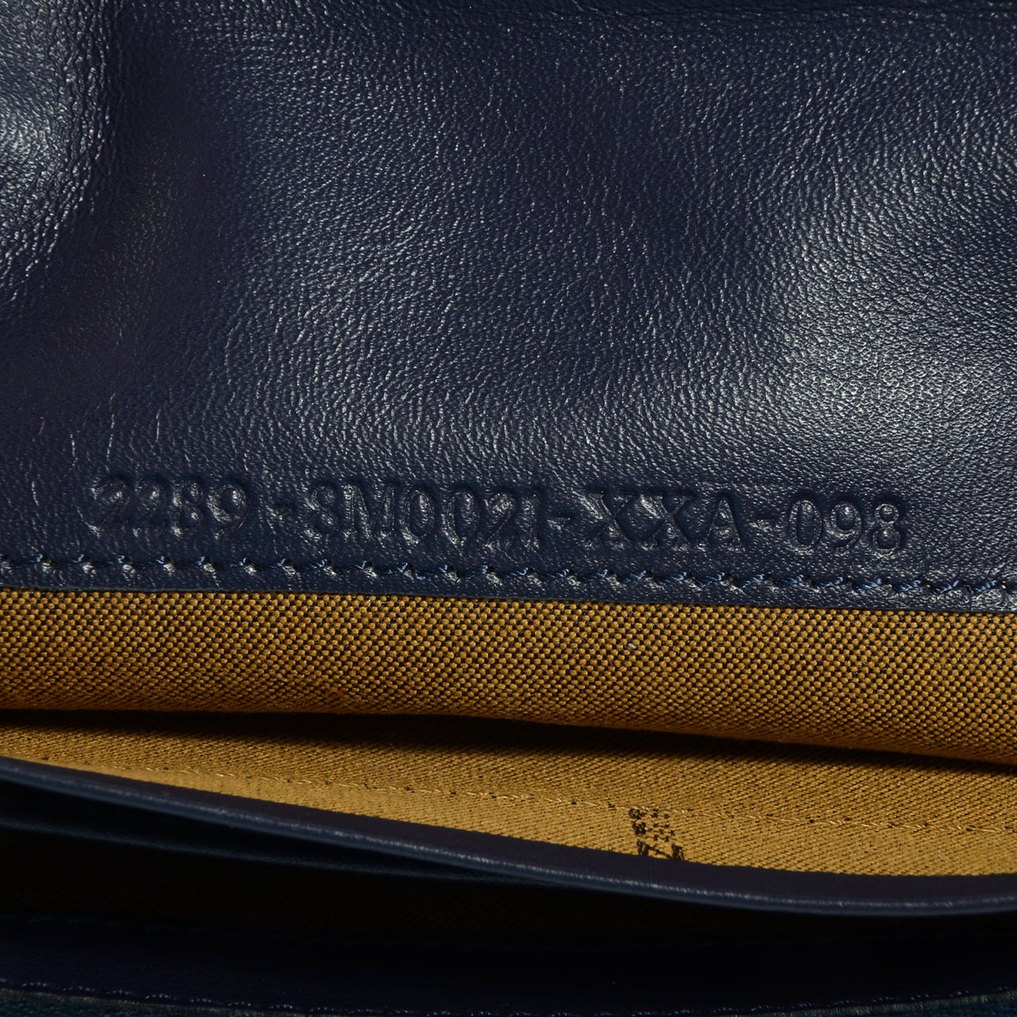 Patent Zucchino Continental Wallet Navy