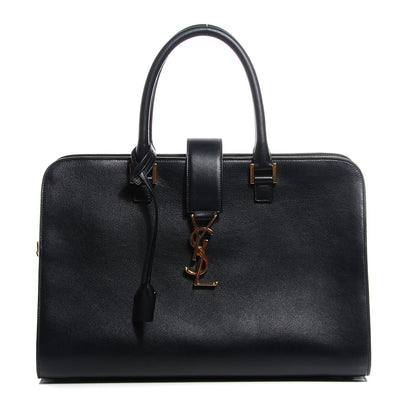 Saint Laurent Smooth Calfskin Medium Monogram Cabas Black 1 of 11