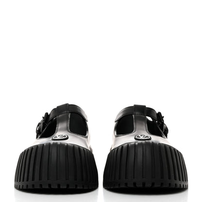 Louis Vuitton Glazed Calfskin Record Mary Jane 40 Black 2 of 9