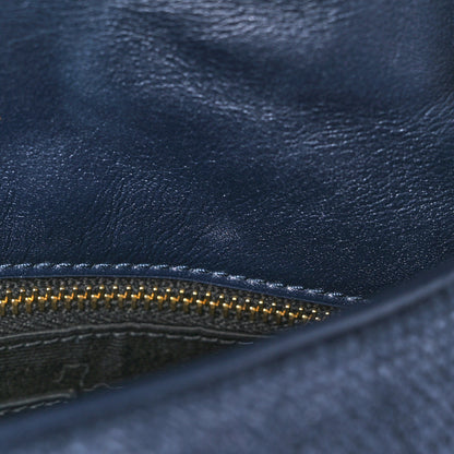 Saint Laurent Canvas Quilted Small Loulou Puffer Monogram Chain Satchel Marine 15 of 15