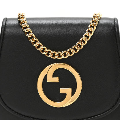 Gucci Roxy Calfskin Medium Blondie Chain Wallet Black 8 of 10