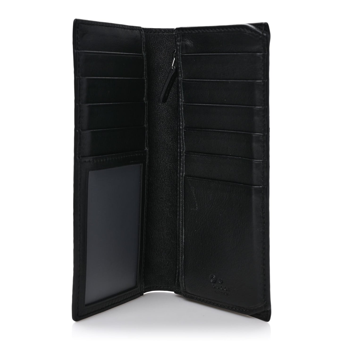 Microguccissima Bi-Fold Organizer Wallet Black