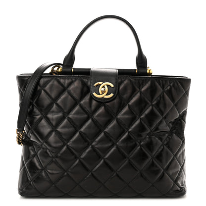 Chanel leather shoulder bag black 1 of 14