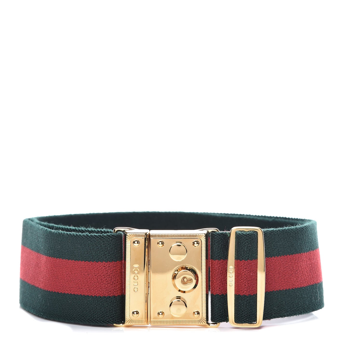 Canvas Web Belt 85 34 Green Red