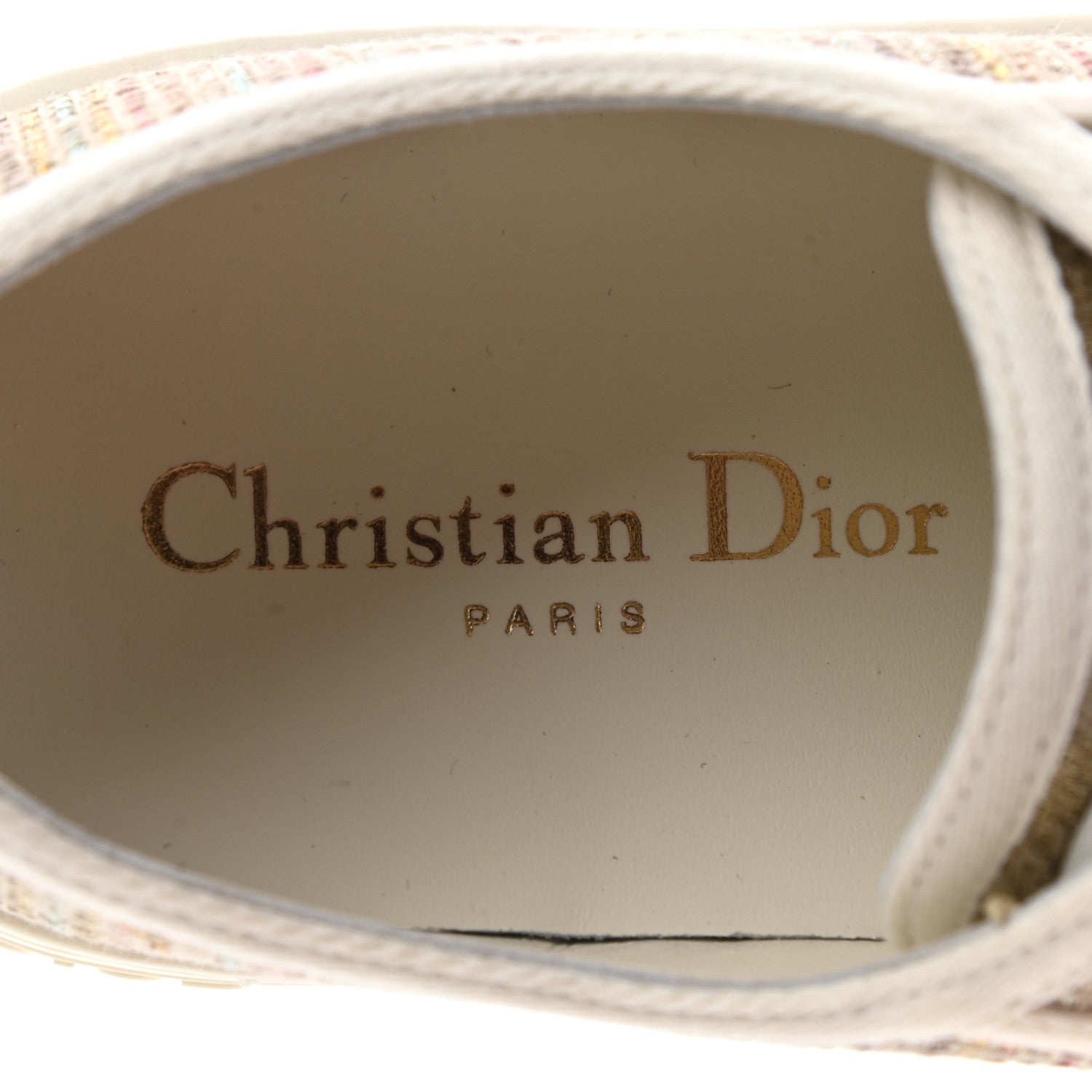 Christian Dior Romance Lurex Walk'N'Dior Low Top Sneakers 37.5 Multicolor 7 of 9