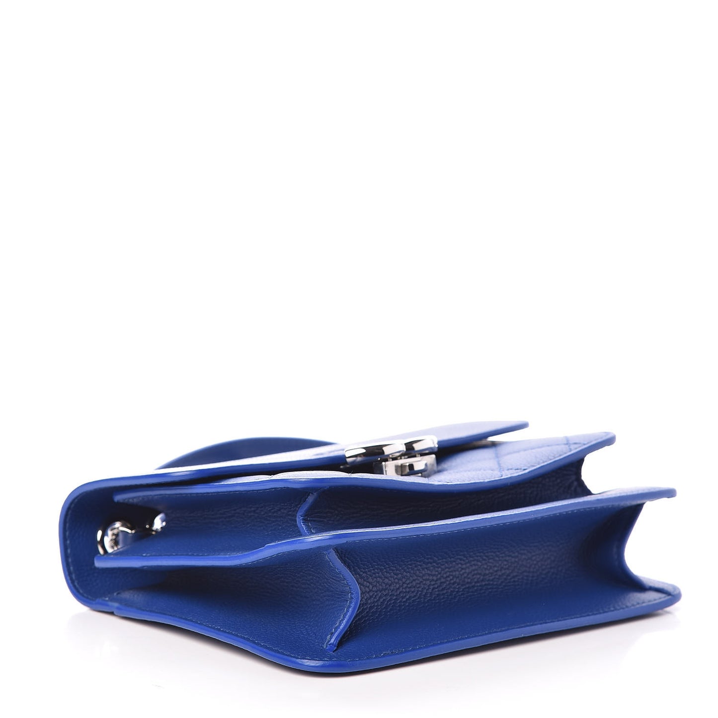 Caviar Quilted CC Box Flap Blue