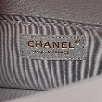 Chanel Caviar Quilted Small Boy Flap Grey 6 of 12