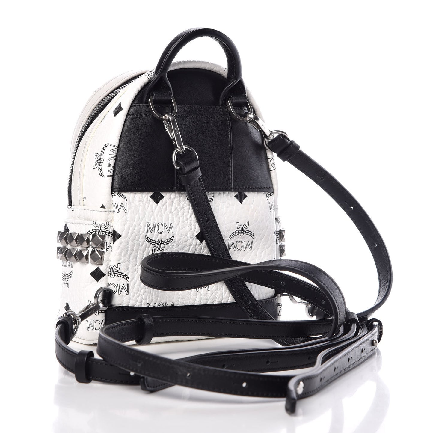 Visetos Studded X-Mini Bebe Boo Backpack White