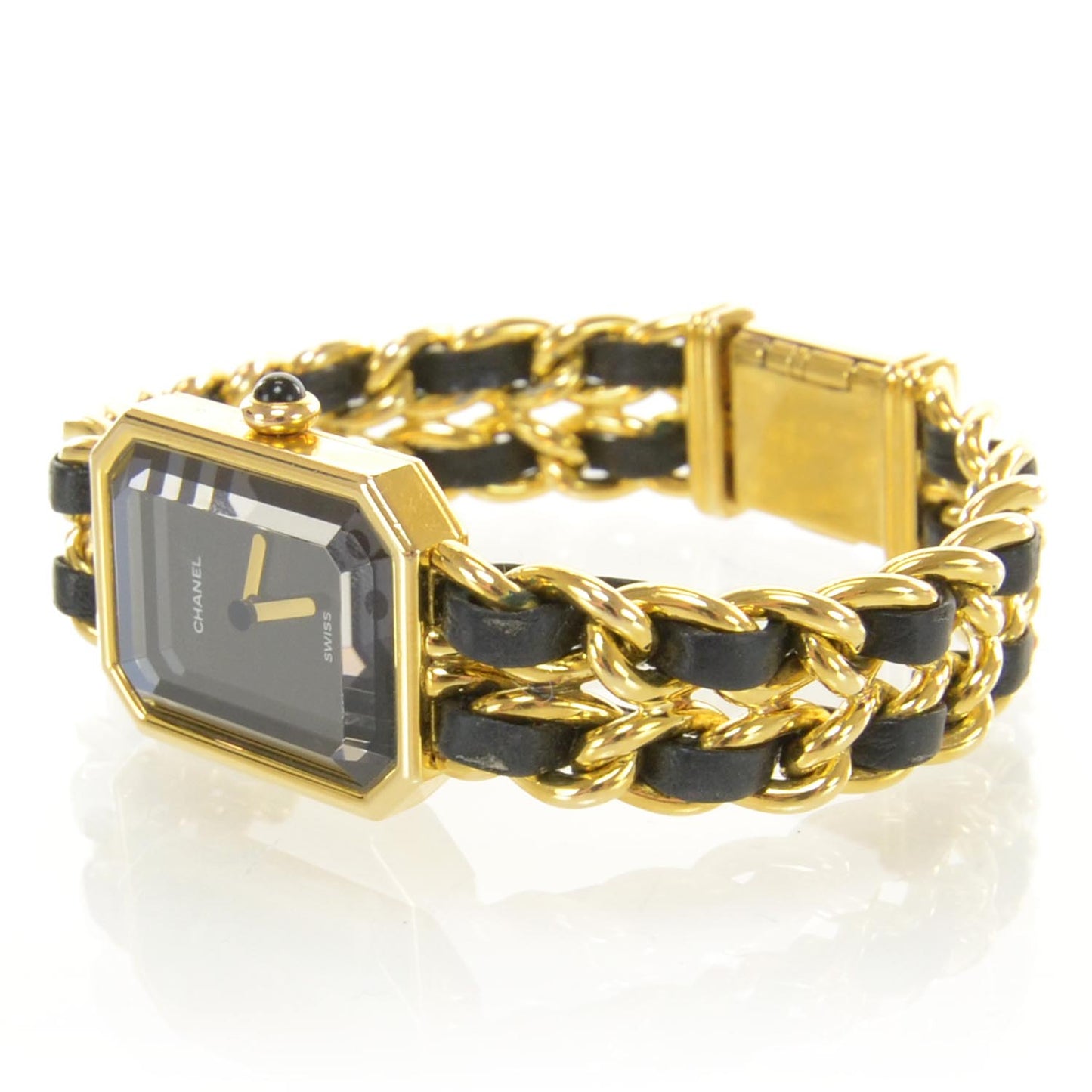 Stainless Steel Lambskin 20mm Chain Premiere Quartz Watch Gold M
