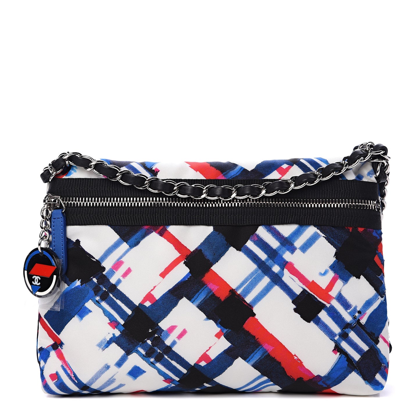 Canvas Printed Airline Crossbody Bag Multicolor