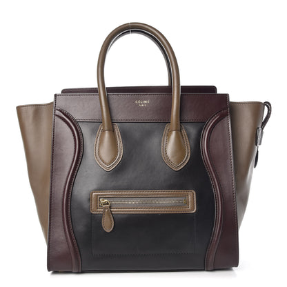 Celine Smooth Calfskin Mini Tri-Color Luggage Black 1 of 16