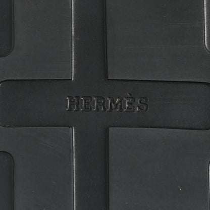 Hermes Calfskin Womens Enid Sandals 43 Black 7 of 9
