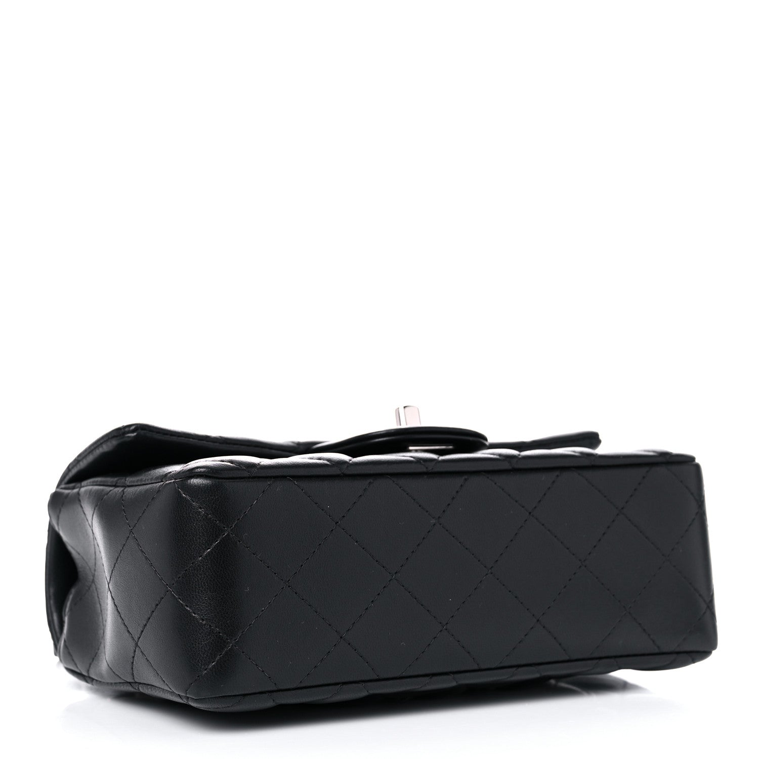Chanel Lambskin Quilted Mini Rectangular Flap Black 4 of 10