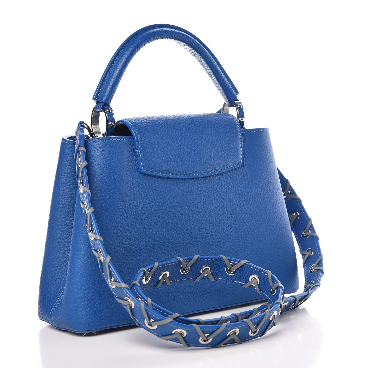 Louis Vuitton Taurillon Capucines BB Blue 4 of 9