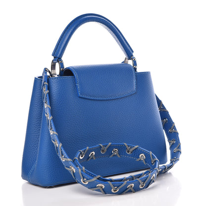 Louis Vuitton Taurillon Capucines BB Blue 4 of 9