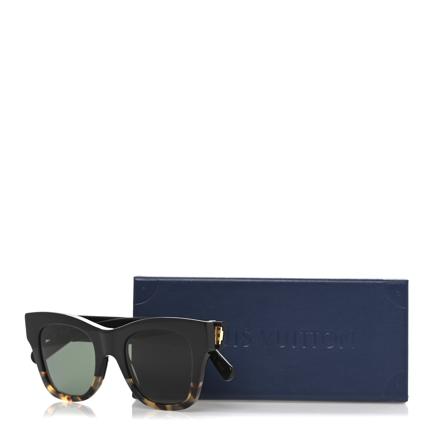 Louis Vuitton The LV Square Sunglasses Z1510W Black Dark Tortoise 8 of 8