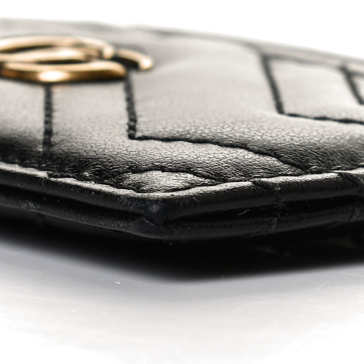 Gucci Calfskin Matelasse GG Marmont Card Holder Black 8 of 8