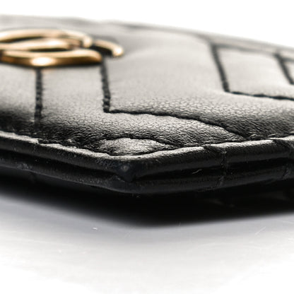 Gucci Calfskin Matelasse GG Marmont Card Holder Black 8 of 8