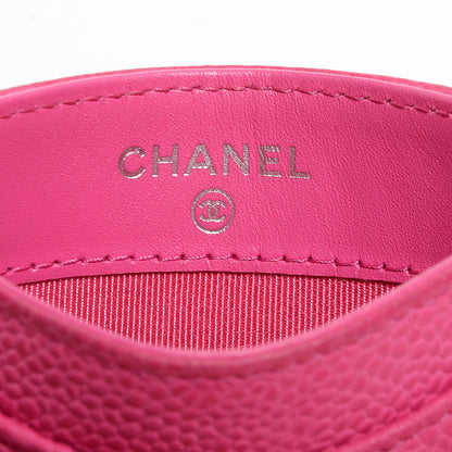 Chanel Iridescent Caviar Quilted Card Holder Pink 6 of 9
