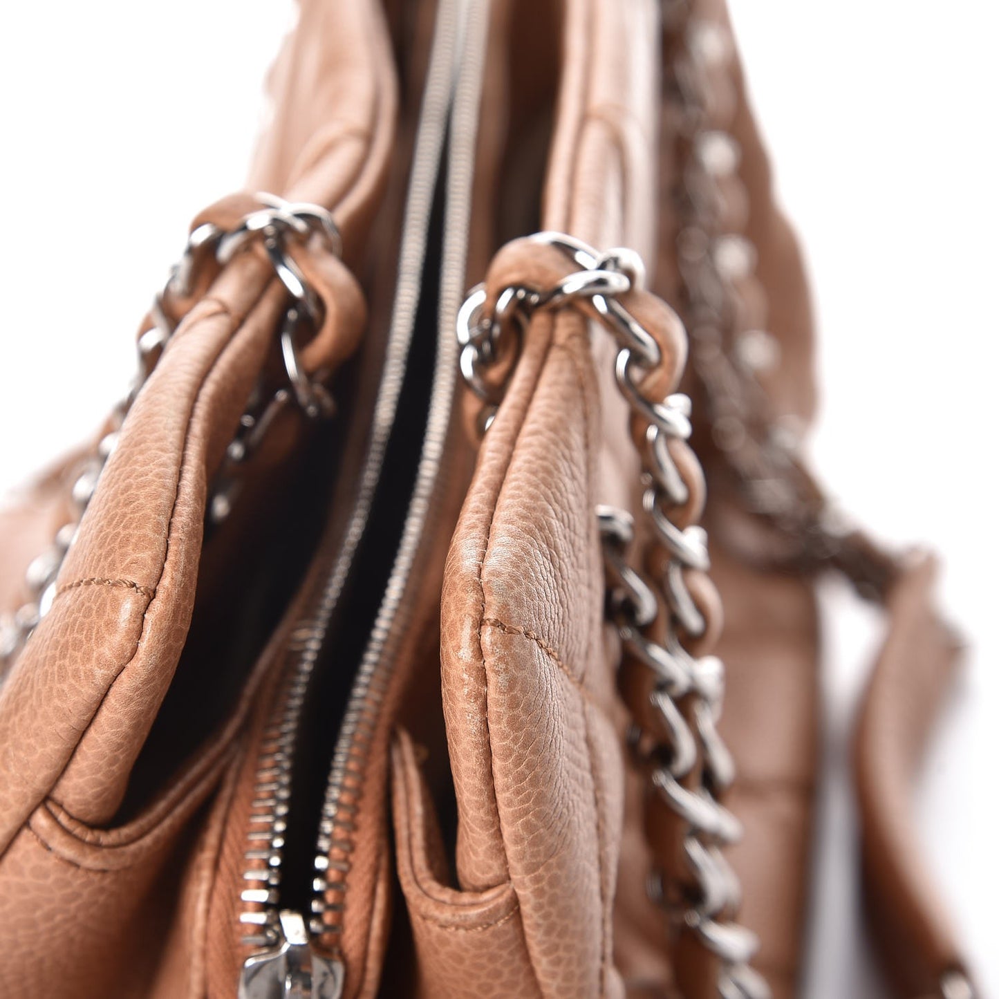 Caviar CC Timeless Tote Beige