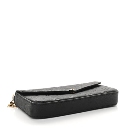 Louis Vuitton Empreinte Pochette Felicie Chain Wallet Black 5 of 9