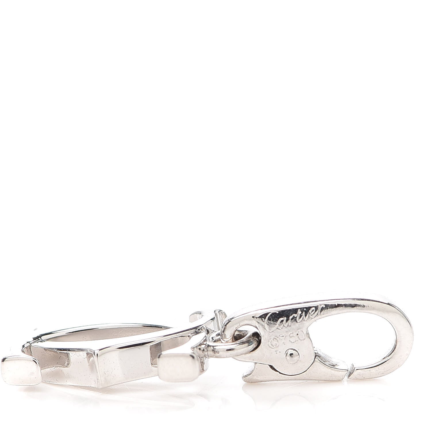 Cartier 18K White Gold Logo Charm 4 of 4