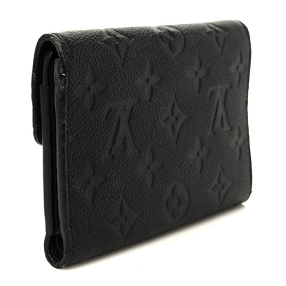 Louis Vuitton Empreinte Compact Curieuse Wallet Black 3 of 9