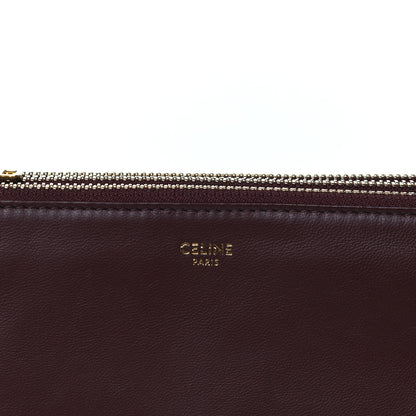 Celine Lambskin Small Trio Crossbody Bag Burgundy 9 of 9