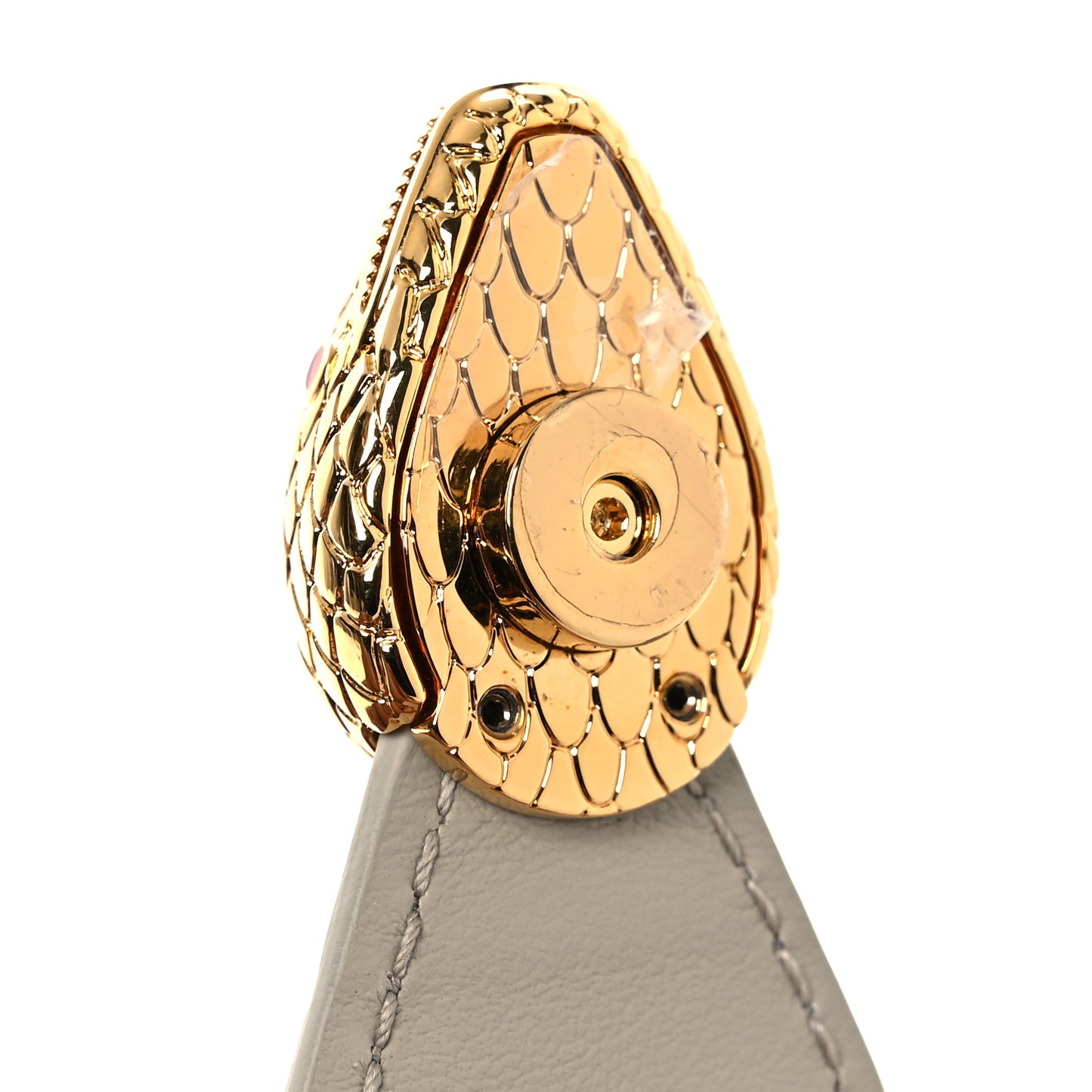 Urban Grain Smooth Calfskin Mini Serpenti Ellipse Crossbody Bag Foggy Opal