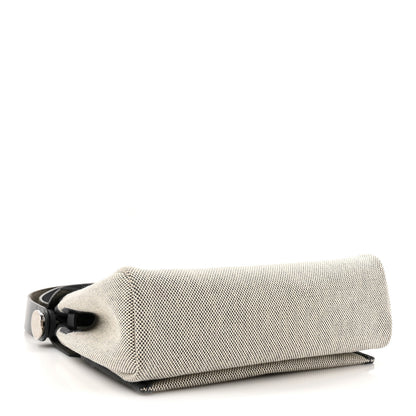Hermes Military Toile Vache Hunter Herbag Zip Retourne 20 Ecru Ardoise 4 of 11