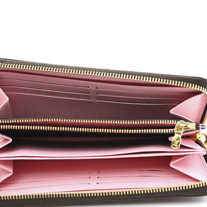 Louis Vuitton Damier Ebene Studded Zippy Wallet Rose Ballerine 5 of 5