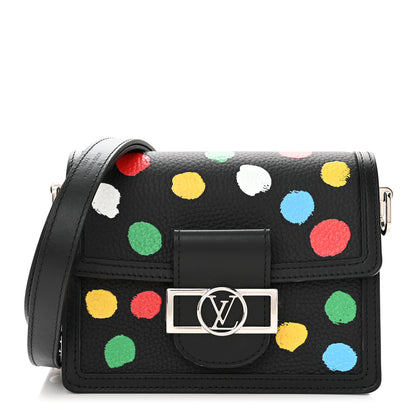 Louis Vuitton LV X YK Taurillon Dots Dauphine Mini Black 1 of 10