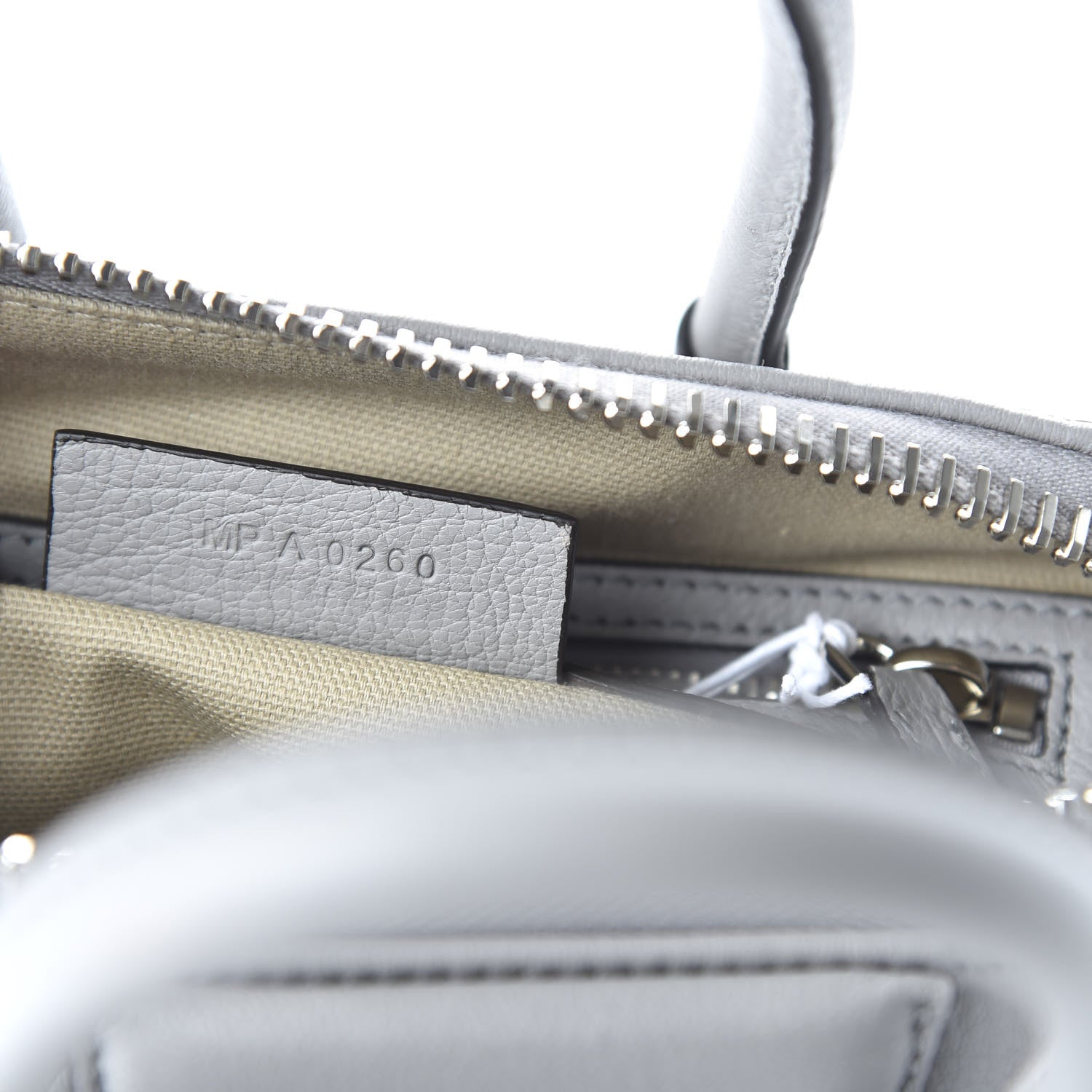 Givenchy Sugar Goatskin Mini Antigona Pearl Grey 9 of 10