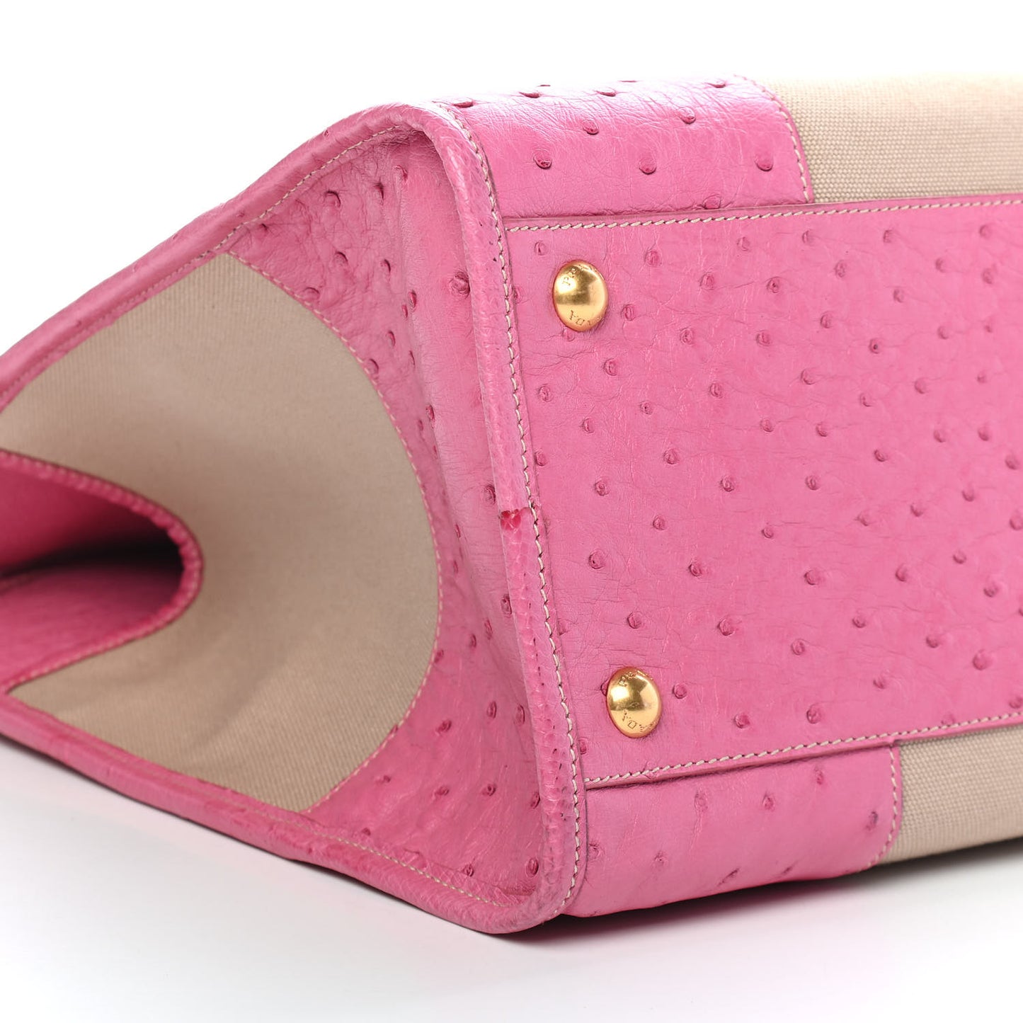 Canapa Ostrich Shopping Tote Corda Geranio