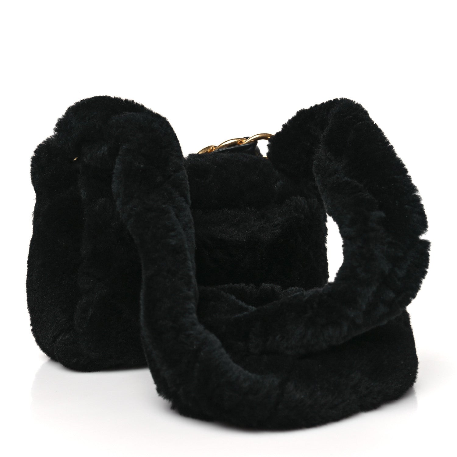 Chanel Shearling Quilted Coconing Single Flap Black 3 of 10