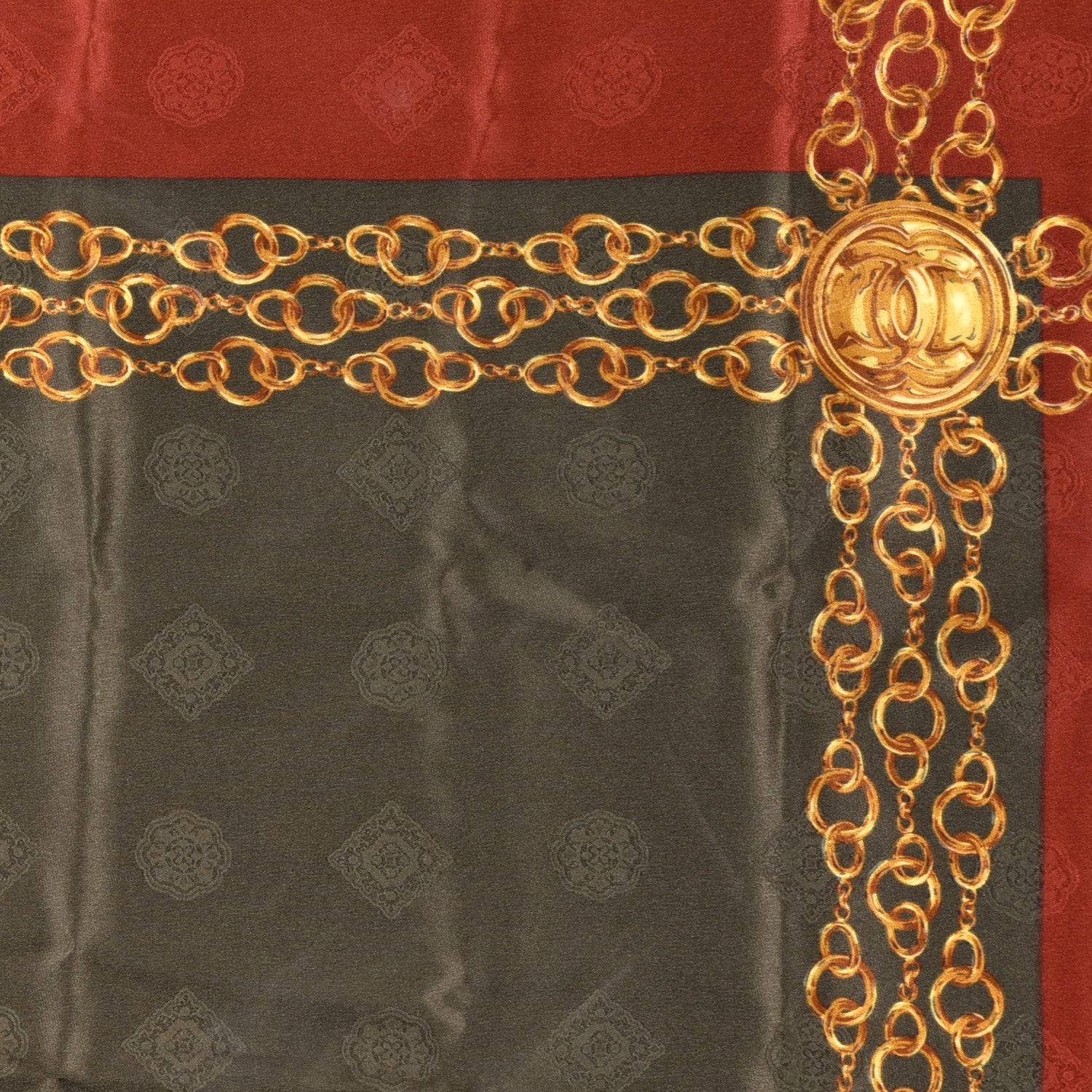 Chanel Silk CC Chain Square Scarf Multicolor 2 of 3