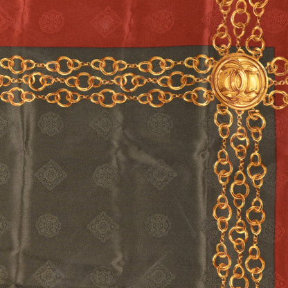 Chanel Silk CC Chain Square Scarf Multicolor 2 of 3