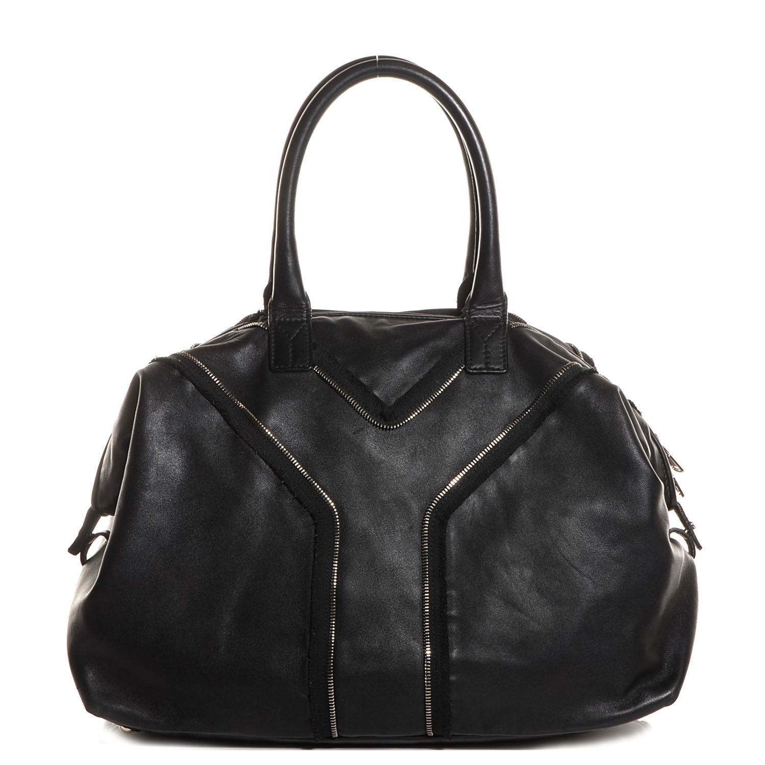 Saint Laurent Coated Lambskin Large Easy Y Rock Bag Black 1 of 8
