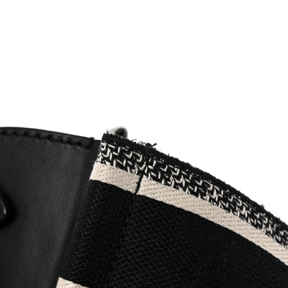 Christian Dior Canvas Embroidered Shoulder Strap Black Ultramatte 5 of 8