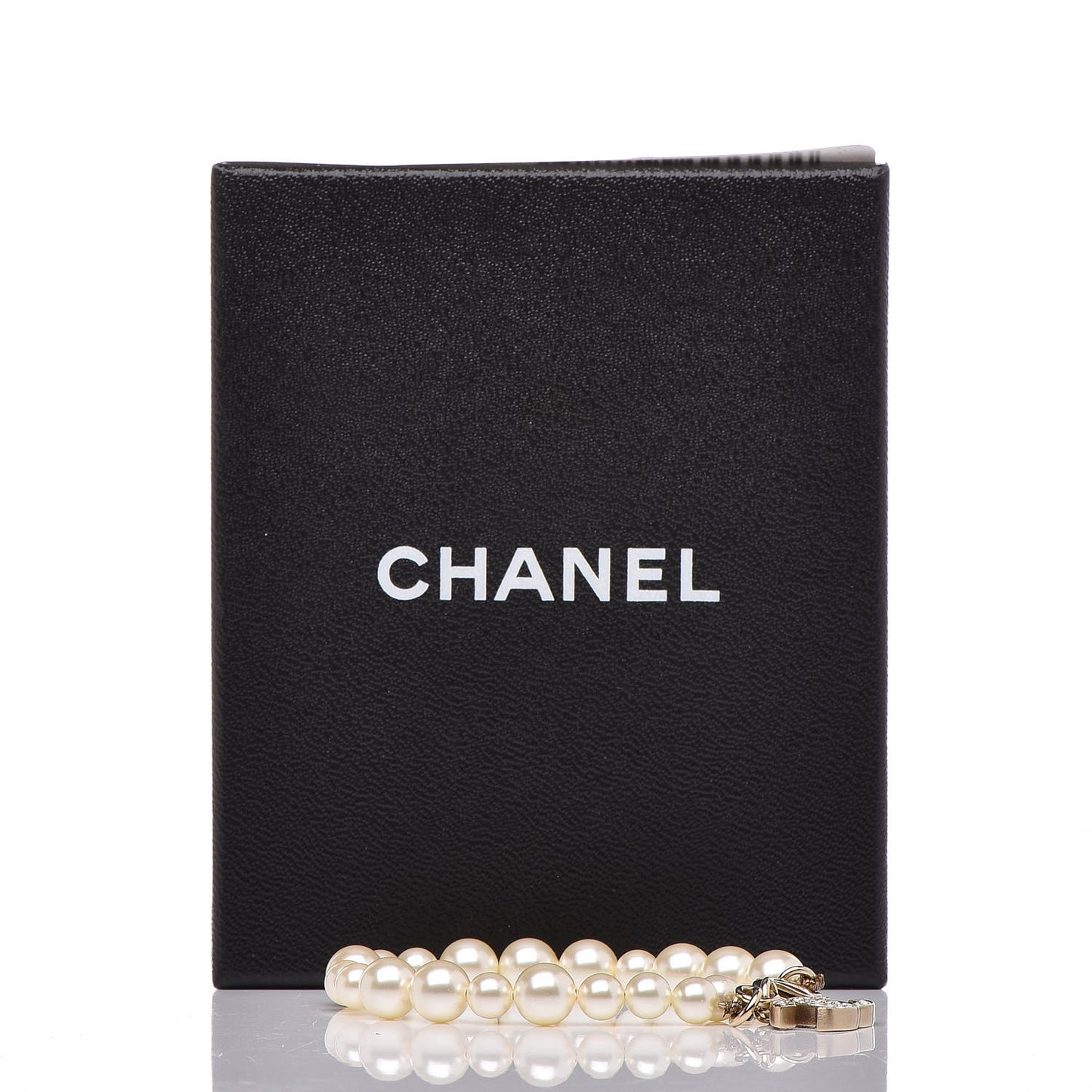 Crystal Pearl CC Bracelet Gold