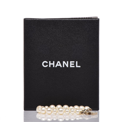Chanel Crystal Pearl CC Bracelet Gold 5 of 5