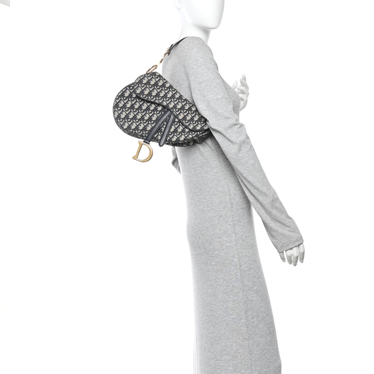 Oblique Saddle Bag Blue
